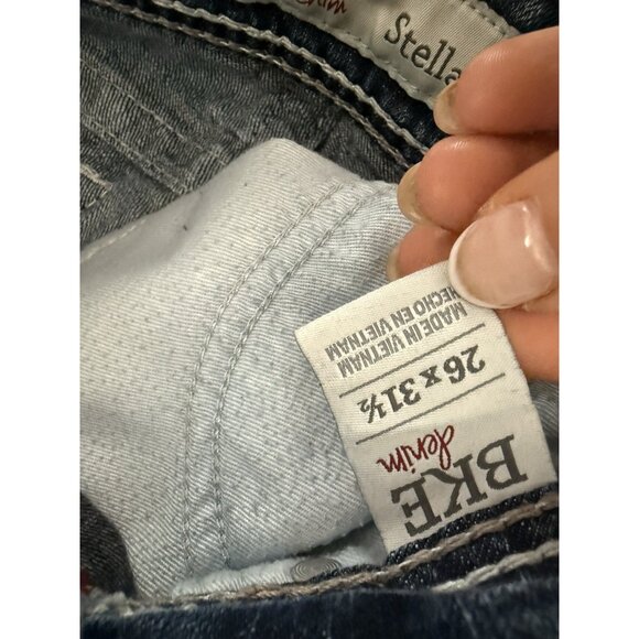 BKE Women’s Stella Denim Boot Cut Jeans Size 26R (26 x 31 1/2) Low Rise Y1 - Picture 6 of 7